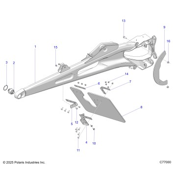 SUSPENSION, REAR TRAILING ARMS - Z25RRL2KAL (C77000)