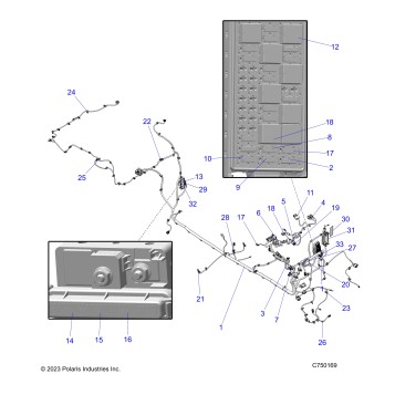 ELECTRICAL, WIRE HARNESS, CHASSIS, STANDARD - Z25R4E2KA4/B4  (C750169)
