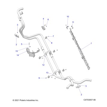 ENGINE, COOLING, HOSE MOUNTING - Z23RGK2KAJ/BJ (C0703057-04)