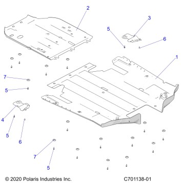 CHASSIS, SKID PLATES - Z23GAD92A/92B (C701138-01)