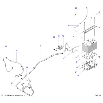 ELECTRICAL, BATTERY AND CABLES - Z25RRL2KAL (C77026)