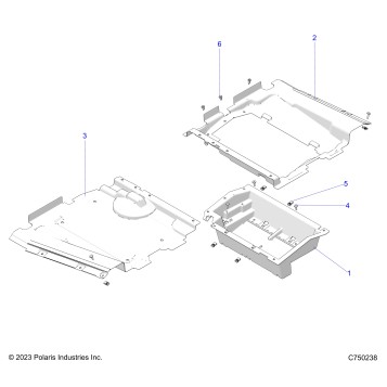 BODY, FLOOR PANELS, UNDERSEAT - Z25XPD92A/92B (C750238)