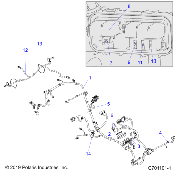 ELECTRICAL, WIRE HARNESS - Z22CHA57K2 (C704031-1)