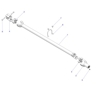 DRIVE TRAIN, PROP SHAFT, REAR - Z26S4P92BL (C750264)
