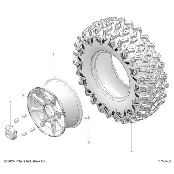 WHEELS, FRONT - Z25XPD92A/92B (C750761)