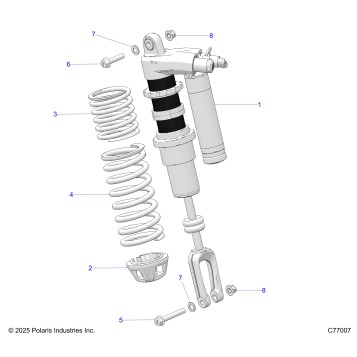 SUSPENSION, FRONT SHOCK - Z26RRL2KAL (C77007)