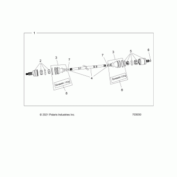 DRIVE TRAIN, HALF SHAFT, FRONT - Z23RMU2KAN/BN (703030)