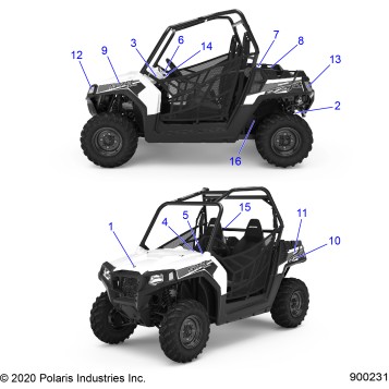 BODY, DECALS - Z22CHA57A2 (900231)