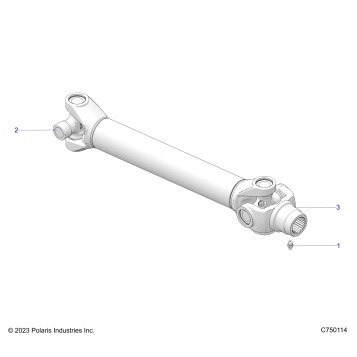 DRIVE TRAIN, PROP SHAFT,REAR - Z26RPK2KAR/BR/AV/BV/AC/BC/AJ/BJ (C750114)