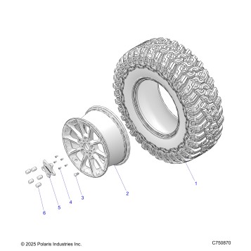 WHEELS, FRONT/REAR - Z26SPD92AN/AH/BN/BH (C750870)