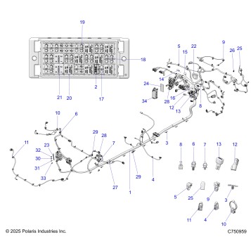 ELECTRICAL, WIRE HARNESS, CHASSIS - Z26RPK2KAR/BR/AV/BV/AC/BC/AJ/BJ (C750959)