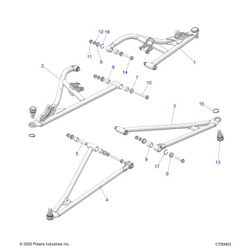 SUSPENSION, FRONT CONTROL ARMS - Z26NET99A4/B4/A6/B6 (C750902)