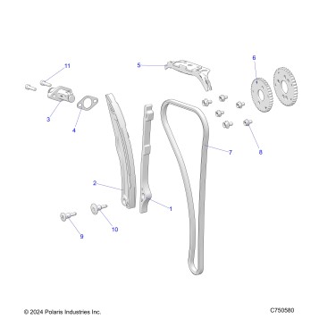 ENGINE, CAM CHAIN AND TENSIONER - Z26NMX99A4/A6 (C750580)