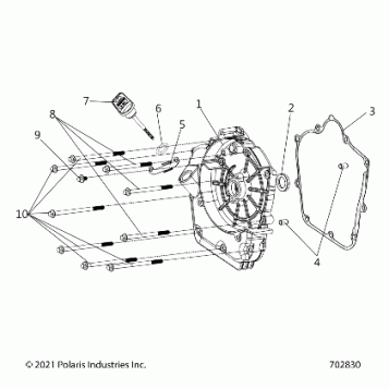 ENGINE, CRANKCASE COVER ASM, RIGHT - Z26HCA18A4/A7/B4/B7 (702830)