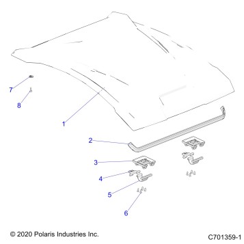 BODY, ROOF - Z23A5K87A4(C701359-1)