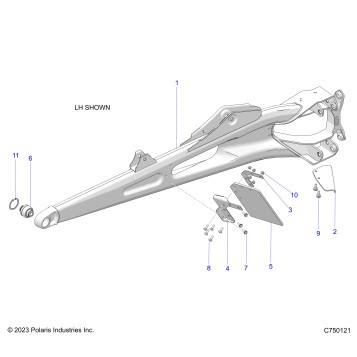 SUSPENSION, REAR TRAILING ARMS - Z26RPK2KAR/BR/AV/BV/AC/BC/AJ/BJ (C750121)