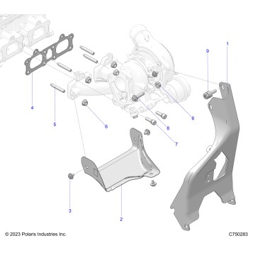 ENGINE, TURBO MOUNTING - Z25XPD92A/92B (C750283)