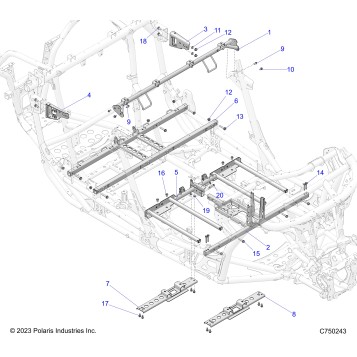 CHASSIS, MOUNTING AND BRACKETS - Z25X4D92A/92B (C750243)