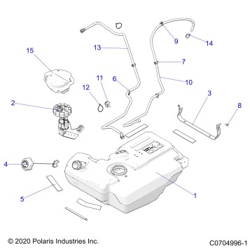 BODY, FUEL TANK - Z23ASA87A2 (C0704996-1)
