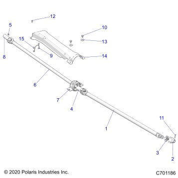 DRIVE TRAIN, PROP SHAFT - Z21N4M99AG (C701186)