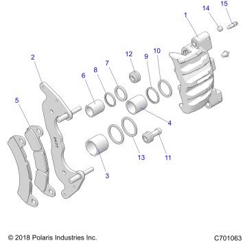 BRAKES, FRONT CALIPER - Z20PAE92AC/BC/F92AC/LC (C701063)