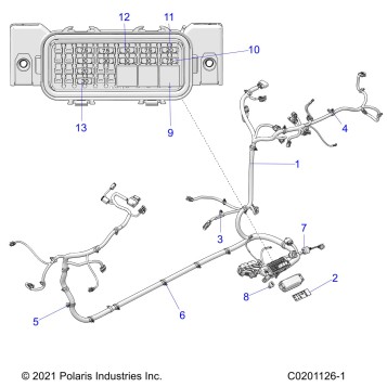 ELECTRICAL, WIRE HARNESS - Z23HCB18A2/B2 (C0201126-1)