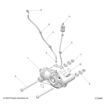 DRIVE TRAIN, FRONT GEARCASE MOUNTING - Z26NMX99A4/A6 (C730987)