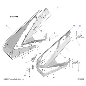 BODY, DOORS - Z23GAE92A/92B (C730532)