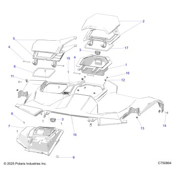 BODY, DASH, UPPER - Z25R4E2KA4/B4  (C750864)