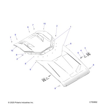 BODY, ROOF - Z26NMX99A4/A6 (C750892)