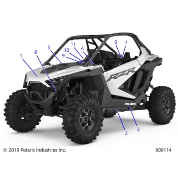 BODY, DECALS, STANDARD - Z23RAE92A/92B (900114)