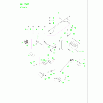 ELECTRICAL PARTS - R15YAV17AA/AF/BA/BF (A00033)