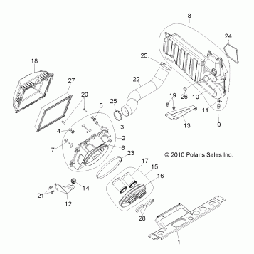 ENGINE, AIR INTAKE SYSTEM - R11JH87AA/AD (49RGRAIRBOX11RZR875)
