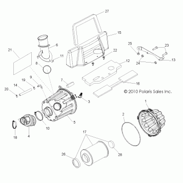 ENGINE, AIR INTAKE SYSTEM - R12VE76AB/AD/AE/AJ/AO (49RGRAIRBOX11RZRS)