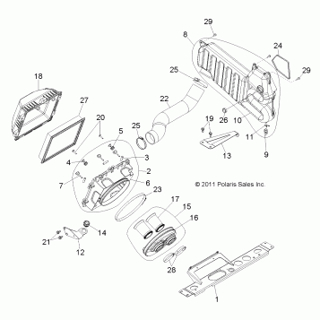 ENGINE, AIR INTAKE SYSTEM - R12JT87AB/AD/AS/AW/9EAW (49RGRAIRBOX12RZRXP900)