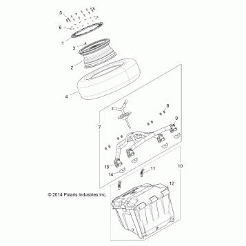 ACCESSORY, REAR BOX AND TIRE - Z15VDK99AA (49RGRBOX151K)
