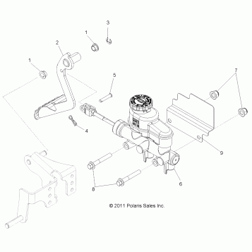 BRAKES, PEDAL and MASTER CYLINDER - R12JT87AB/AD/AS/AW/9EAW (49RGRBRAKEFOOT12RZRXP900)