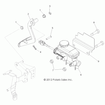 BRAKES, PEDAL and MASTER CYLINDER - Z14VE76AD/7EAL/7EAW/EAJ/EAU (49RGRBRAKEFOOT13RZR)