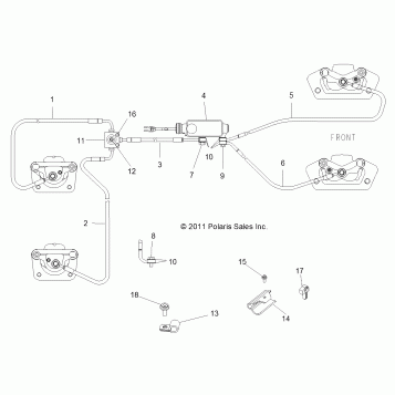 BRAKES, BRAKE LINES and MASTER CYLINDER - Z14XE7EAL/X (49RGRBRAKELINES12RZR4)