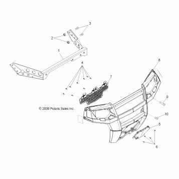 BODY, FRONT BUMPER - R10VH76AB/AO/AQ/AW (49RGRBUMPER10RZRS)