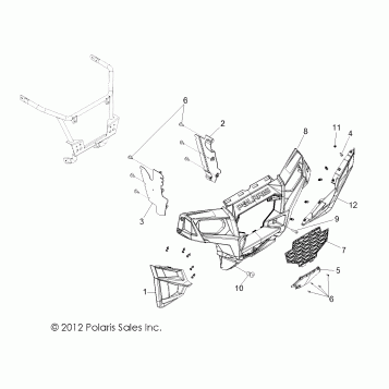 BODY, FRONT BUMPER - R13XT9EAL (49RGRBUMPER13JAGX)