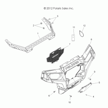 BODY, FRONT BUMPER - Z17VHA57A2/E57AU (49RGRBUMPER13RZR570)