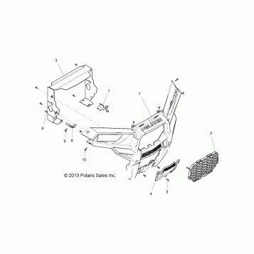 BODY, FRONT BUMPER - Z19VBE99AM/BM/LM (49RGRBUMPER14RZR1000)