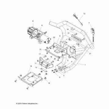ACCESSORY, FRONT BUMPER, W/WINCH - Z15VDE99AL (49RGRBUMPER151K2)