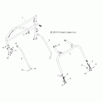CHASSIS, CAB FRAME and SIDE BARS - R12VE76AB/AD/AE/AJ/AO (49RGRCAB11RZRS)