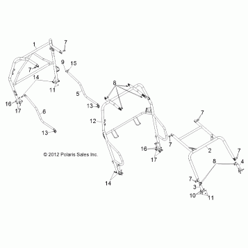 CHASSIS, CAB FRAME and SIDE BARS - Z14XE7EAL/X (49RGRCAB13RZR4)