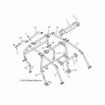 CHASSIS, CAB FRAME - Z15VFE99AT/AV/AP (49RGRCAB1410004)