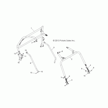 CHASSIS, CAB FRAME and SIDE BARS - Z14VH76AC/AD/EAI/EAK/EAJ/EA;/EAW (49RGRCAB14RZR800)
