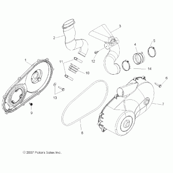 DRIVE TRAIN, CLUTCH COVER and DUCTING - R10VH76 ALL OPTIONS/VY76AZ (49RGRCLUTCHCVR08VISTA)