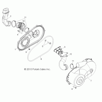 DRIVE TRAIN, CLUTCH COVER and DUCTING - R12VE76AB/AD/AE/AJ/AO (49RGRCLUTCHCVR11RZRS)